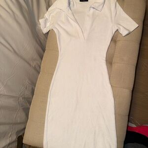 Naked Wardrobe Classic White Dress